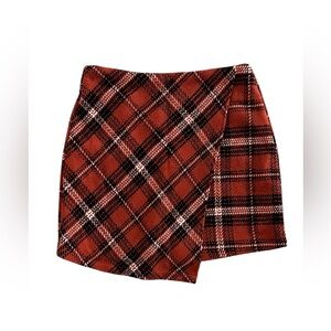 NWT Gianni Bini Plaid asymmetrical skirt small
